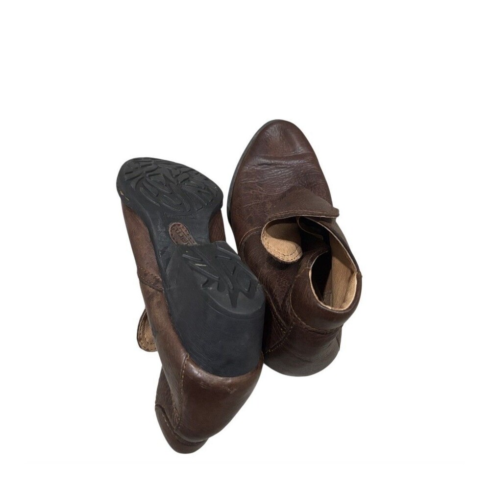 Born Kerri Ankle Bootie Leather Western Cutout Low Heel Women's 9 - Picture 3 of 5